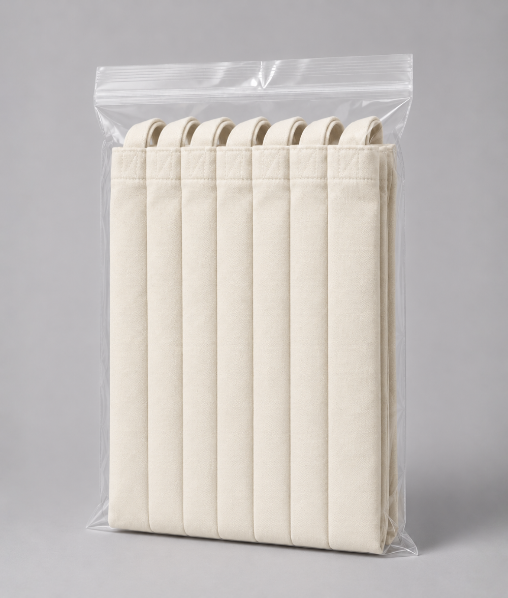 Cotton Tote Bag - Pack of 7
