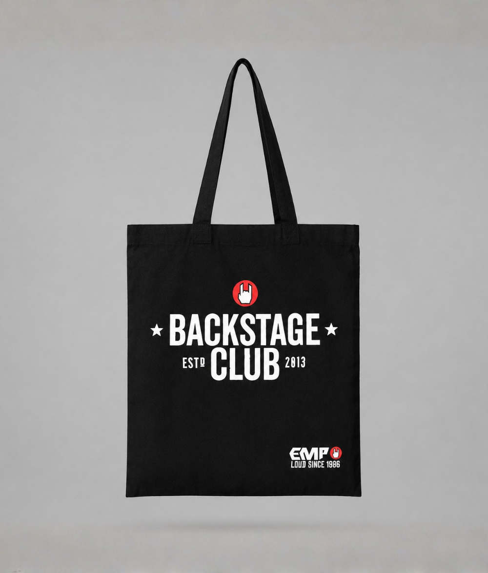 Bold Graphic Foam Print Canvas Tote Bag