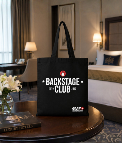 Bold Graphic Foam Print Canvas Tote Bag