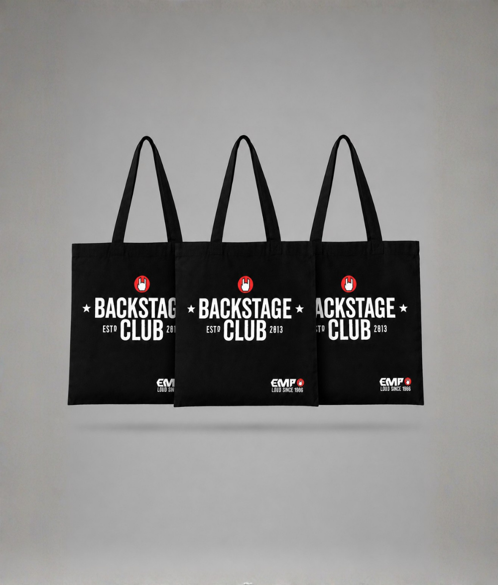 Bold Graphic Foam Print Canvas Tote Bag