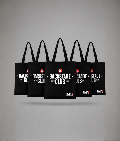 Bold Graphic Foam Print Canvas Tote Bag