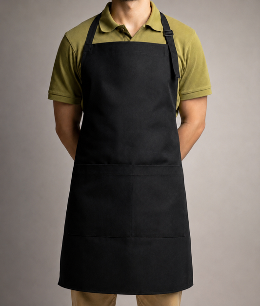 Cotton Twill Bib Apron - Pack of 3