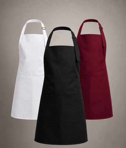 Cotton Twill Bib Apron - Pack of 3