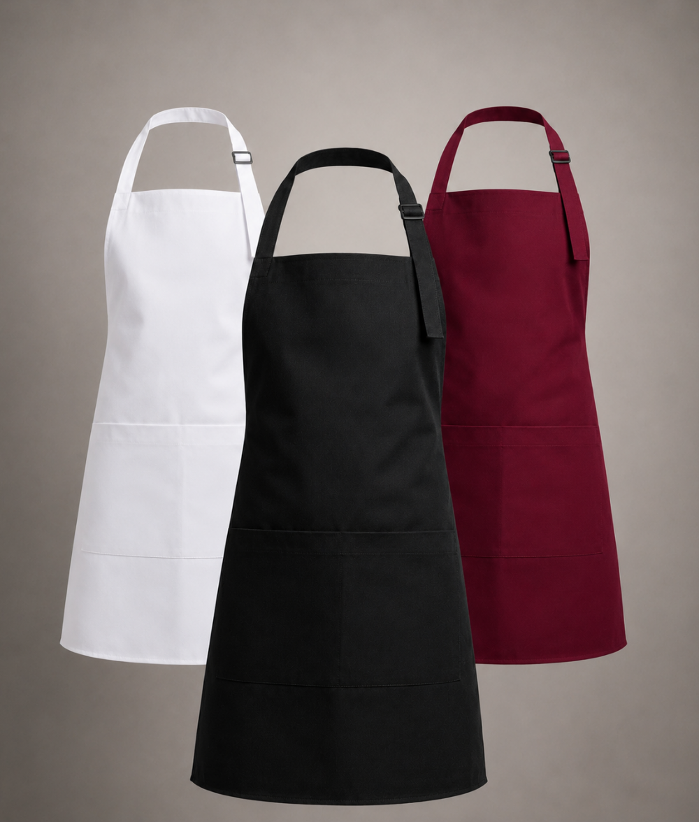 Cotton Twill Bib Apron - Pack of 3
